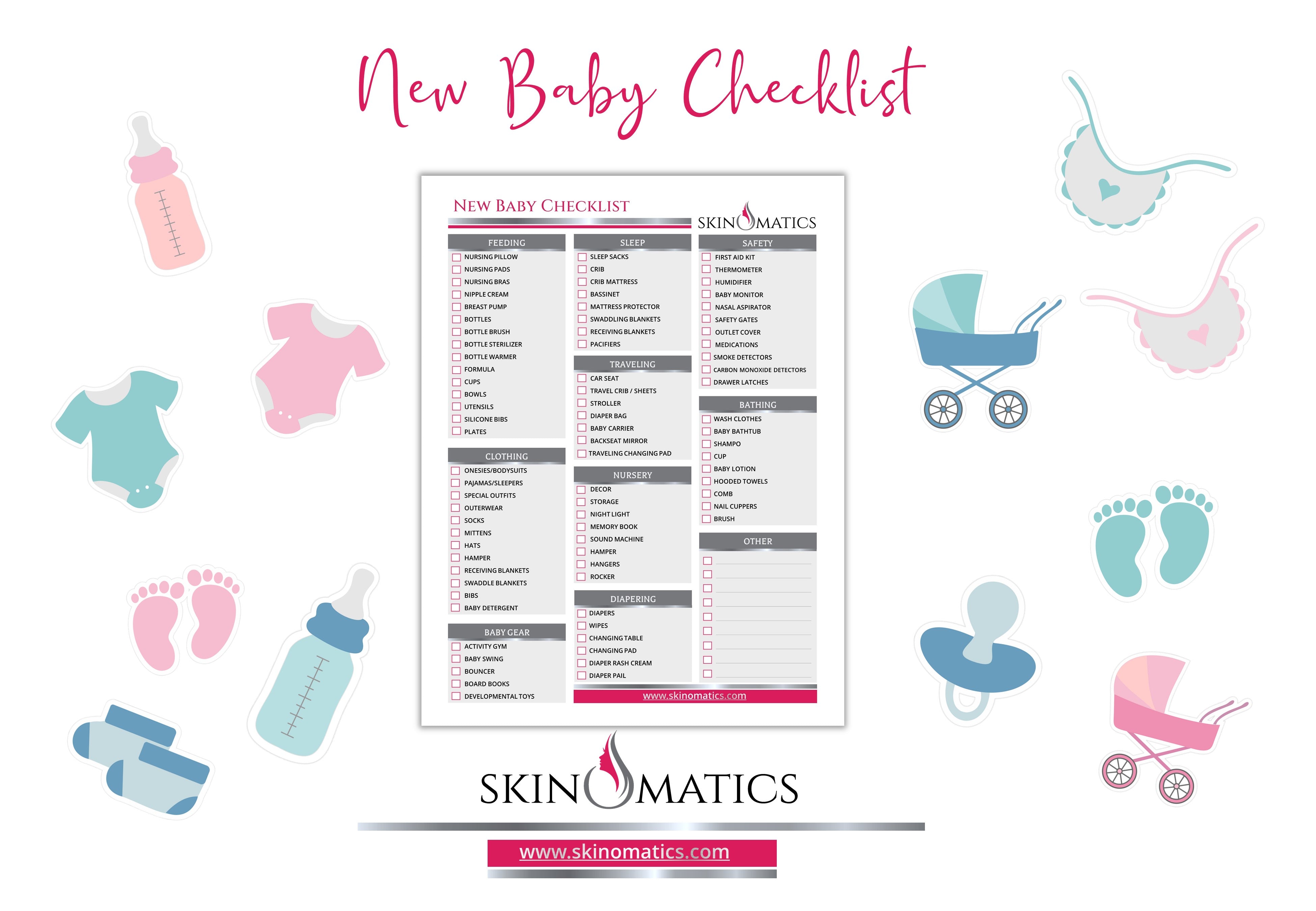 New baby essentials checklist hot sale ireland